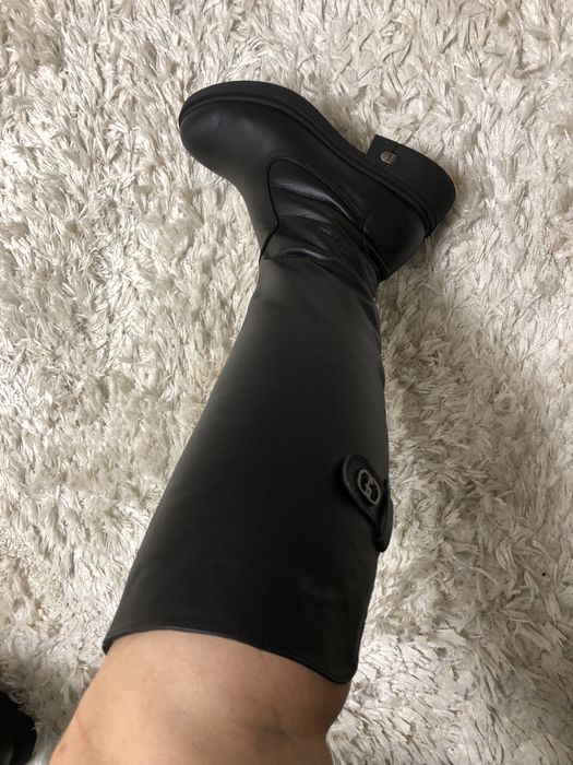 Шкіряні зимові чоботи