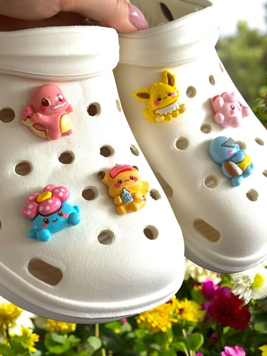 NOWE przypinki piny do butów typu CROCS 6 szt Pokemon