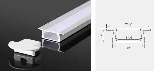 Врізний профіль для LED стрічки