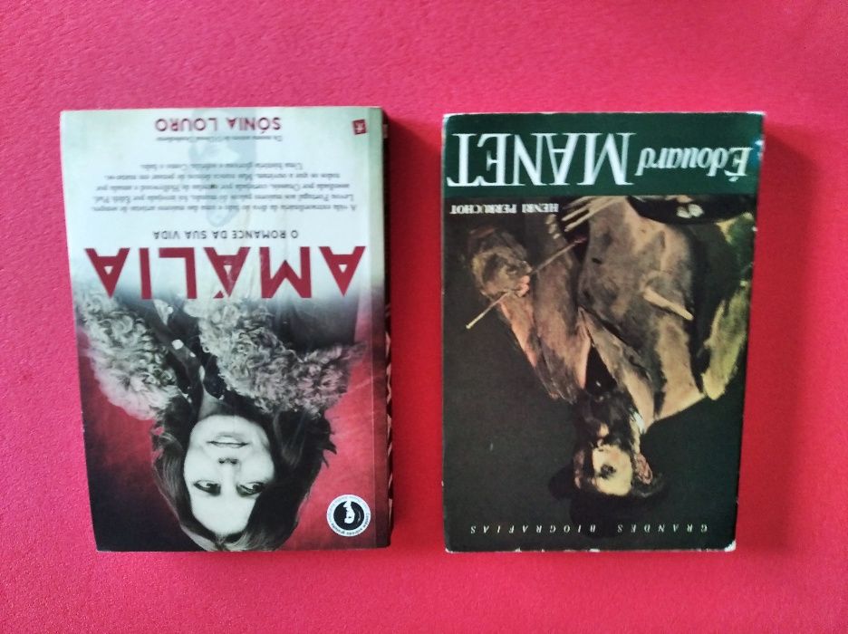 Livros: Picasso, Da Vinci, Garcia lorca; Pavlov, Manet, Amália