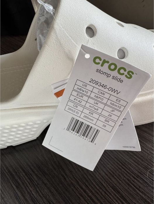 Продам кроксы crocs stomp slide 27см.