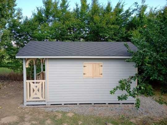 Domek drewniany narzędziowy,gospodarczy,ogrodowy,magazyn,taras, 3x3m