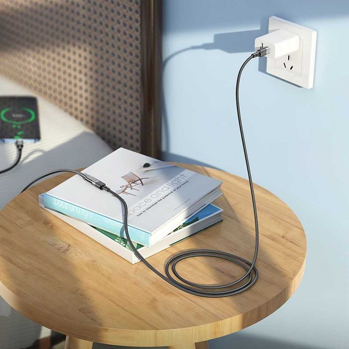 HOCO przedłużacz  adapter Typ C (męski) do Typ C (żeński) 1,2 metra
