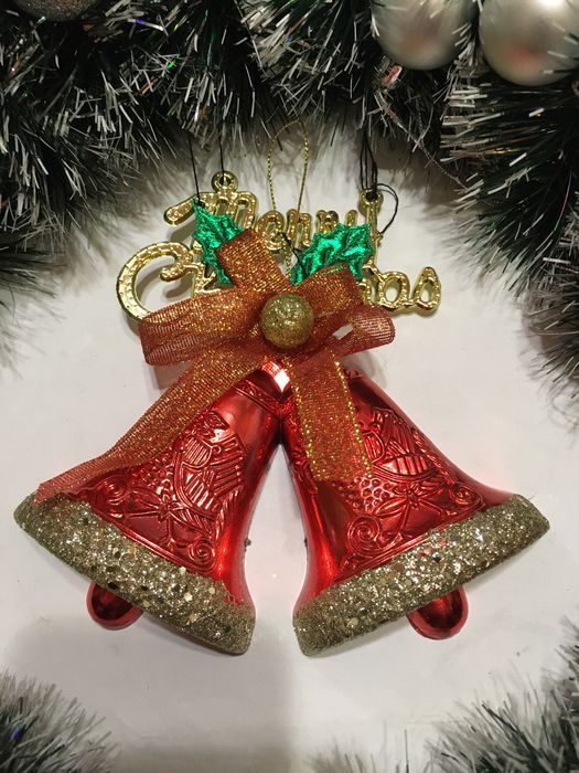 Новорічний вінок на двері /  діаметр 37 см / різдвяний вінок