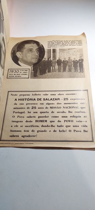 Salazar, Uma Vida ao Serviço da Nação (Folheto, 1953)