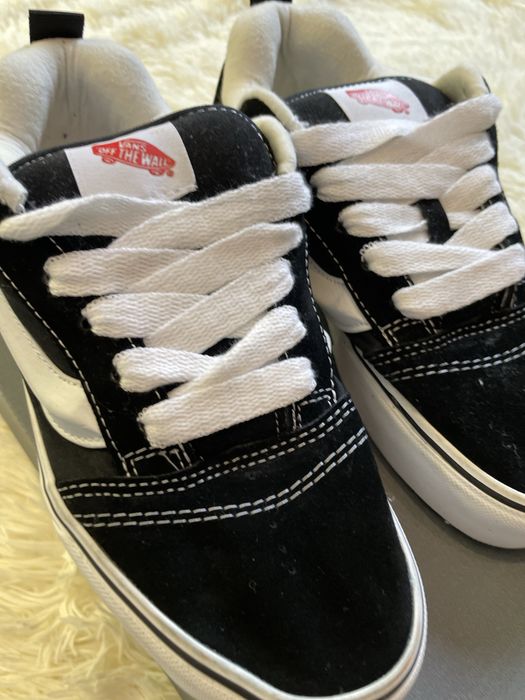 ‼️SALE‼️Кросівки Vans Knu Skool Black White 36 37 38 39 40 41 42 43 44 45 Кеди