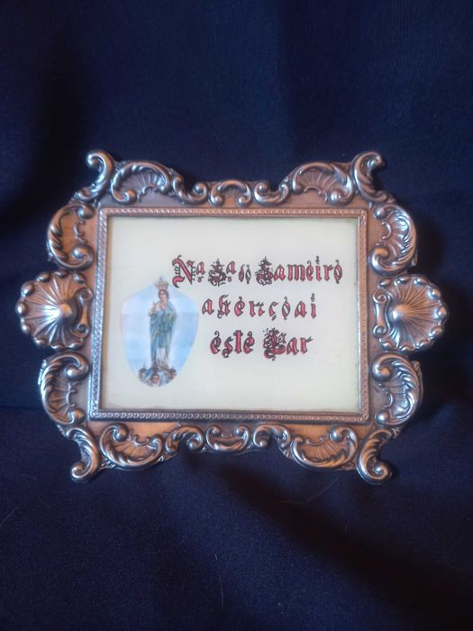 Quadro religioso em casquinha