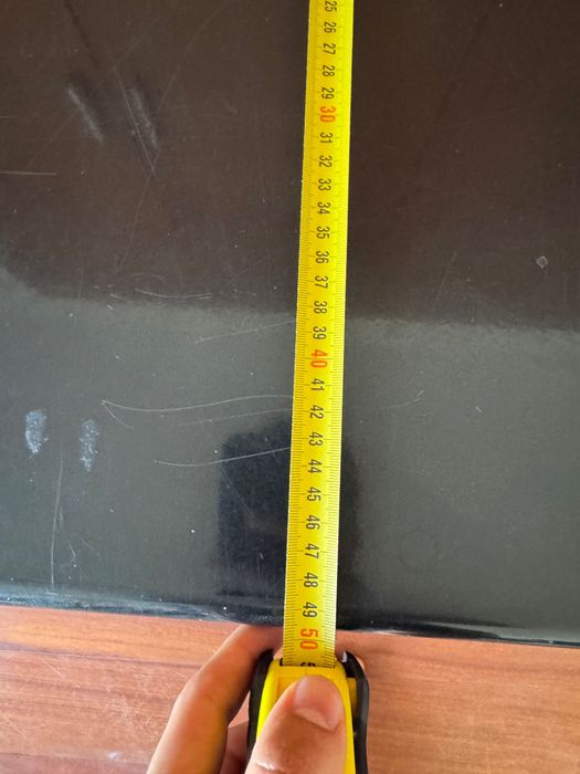 Móvel de TV / Mesa de Apoio c/ Rodas - Preto (100cm)