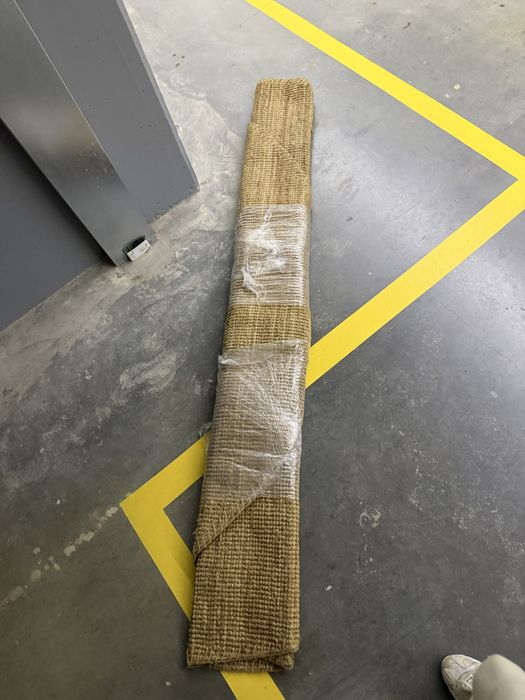 Tapete Ikea em juta natural redondo