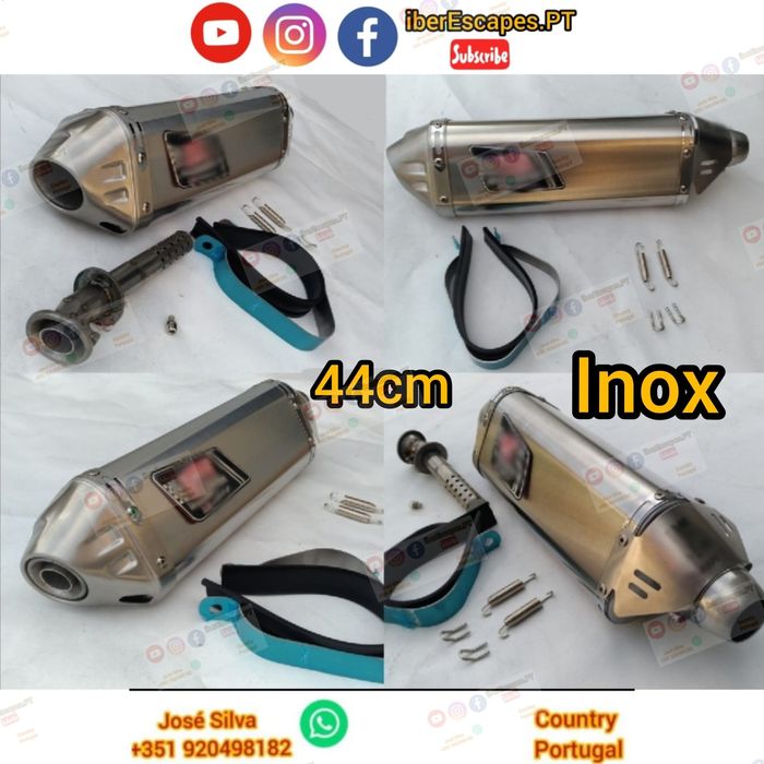 Escape ponteira tipo yoshimura akrapovic SC escape mota ponteira