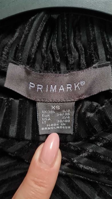 Czarne body prążkowane Primark XS