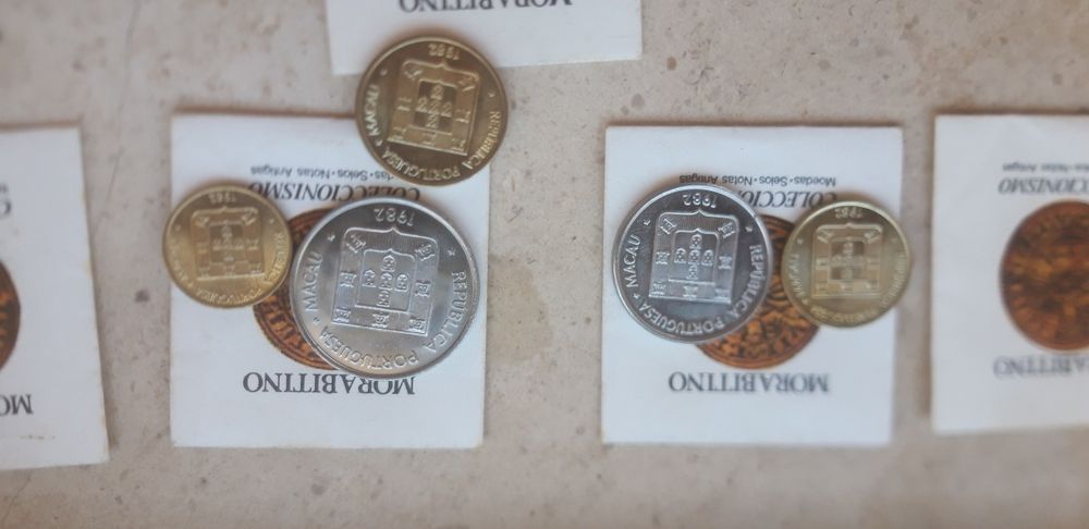 Conjunto Colecção de 5 Moedas de Macau