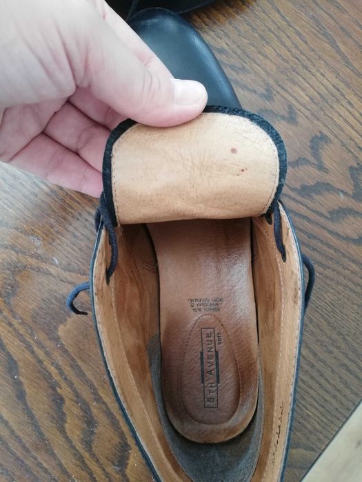 Buty skórzane 40, półbuty czarne