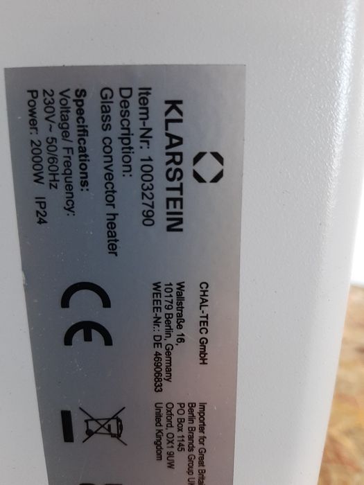 Конвекционный обогреватель Norderney Klarstein