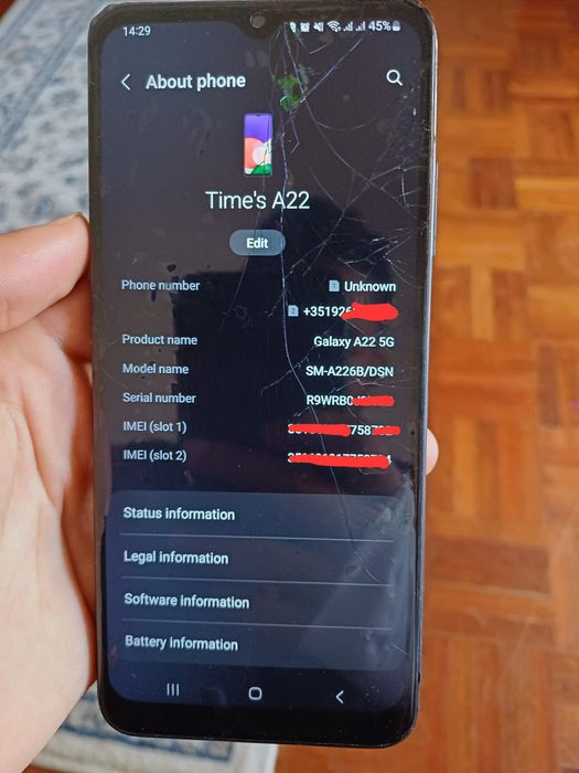 Placa-mãe Samsung Galaxy A22 5G - 128 GB