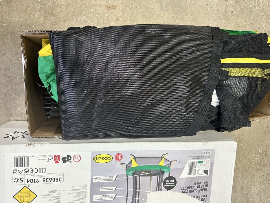 Trampolim com rede Crivit 180 x 190