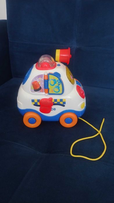 Samochód policja Vtech interaktywny dźwięk światełko ruchome elementy