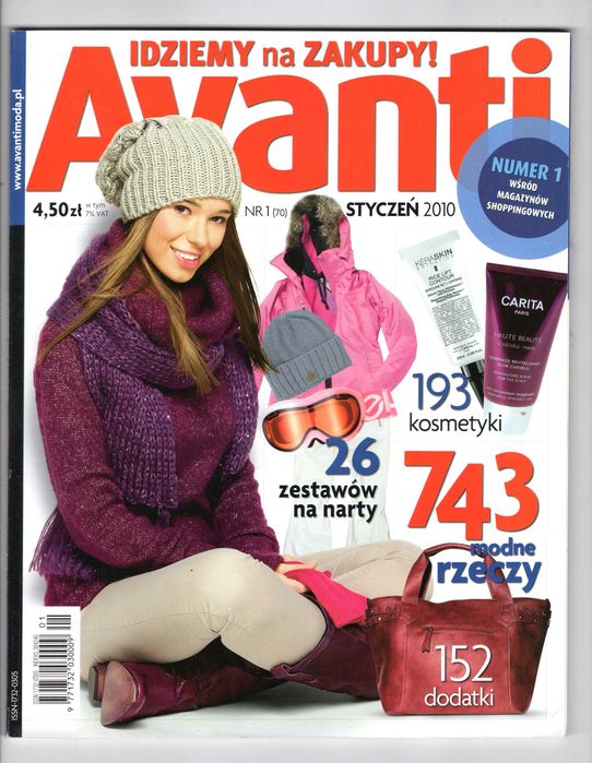 Avanti Idziemy Na Zakupy! 1(70) 2010 Zestawy na narty | Czasopismo modowe trendy stylizacje lifestyle shopping
