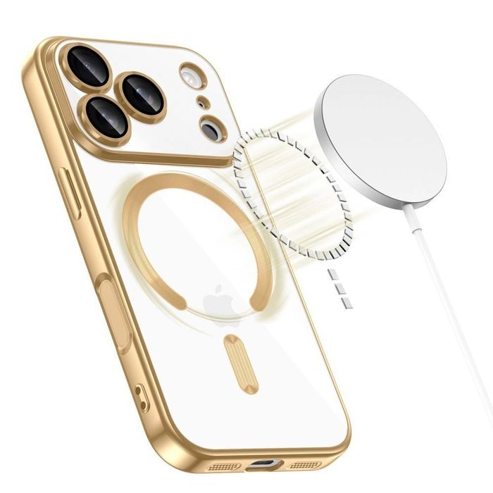 Etui Tech-Protect do iPhone 17 Pro MagSafe MagFlex Shiny Gold