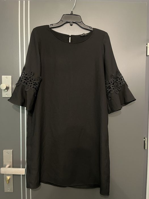 River island sukienka mala czarna gipiura roz.38/40