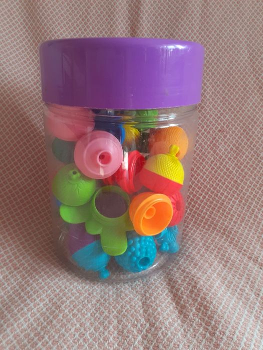 Kulko klocki sensoryczne Lalaboom w pudełku