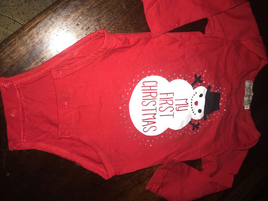 Бодік новорічний RORYCHEN дитячий розмір 80 новий ціна 49 грн