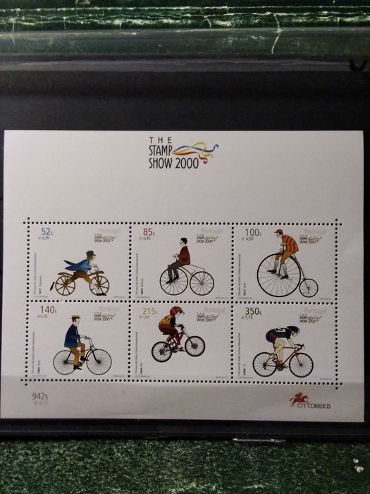 2000 Bloco 100 Anos Da União Ciclista Internacional MNH **
