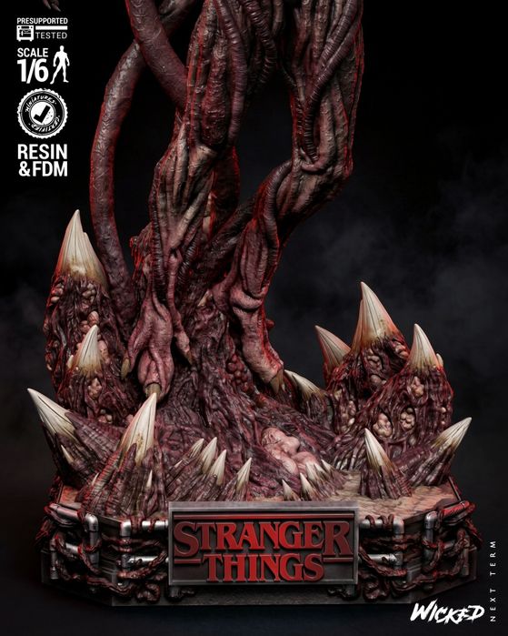 Figurka 3D  Stranger Things VECNA– Fan Art, druk 16K