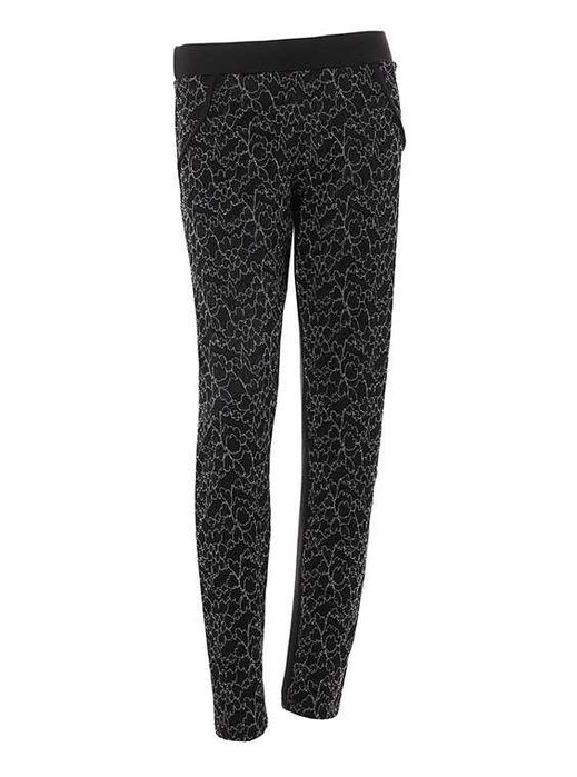 CALZEDONIA spodnie dresowe koronkowe koronka czarne S 36