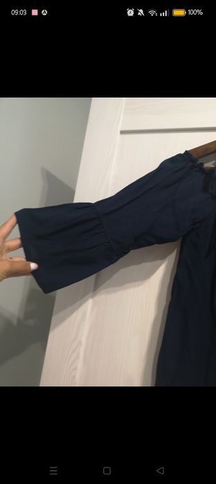 Orsay granatowa bluzka hiszpanka XS nowa