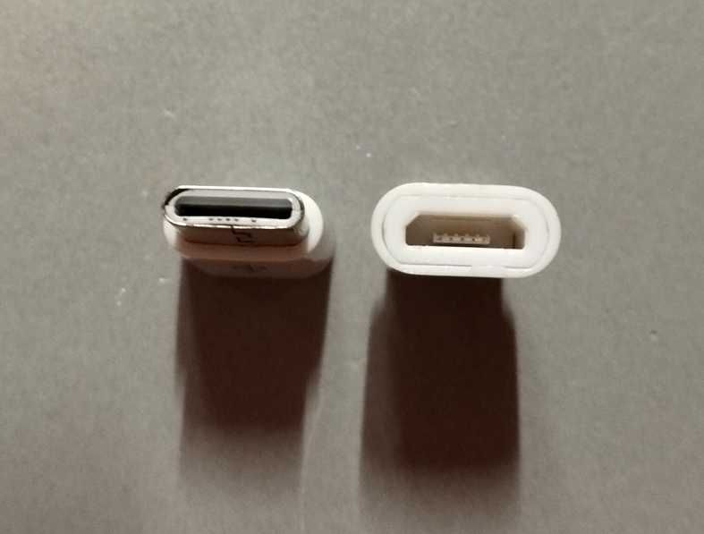 Перехідник з Місro-USB на Type-C новий Мікро-ЮСБ Адаптер