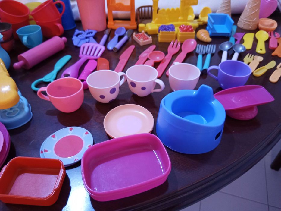 lote brinquedos faz de conta: louças