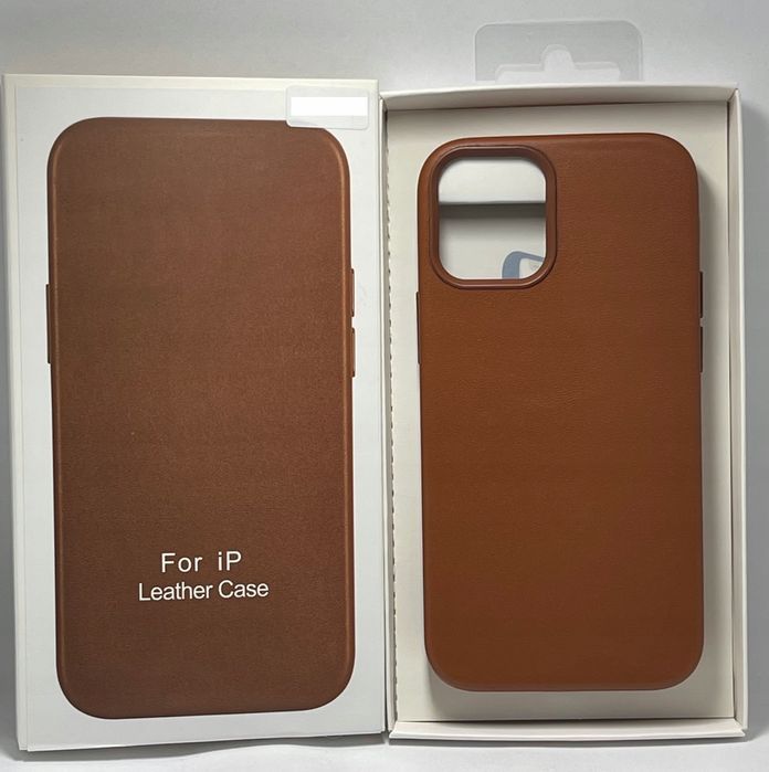Etui Case Leather Skórzane Do Iphone 12 Pro Max