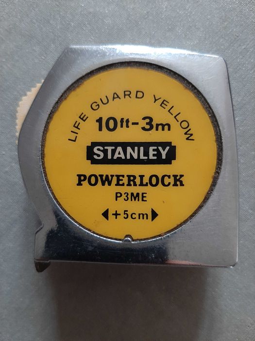 Vintage Fita Métrica Stanley 10ft-3m Power Lock