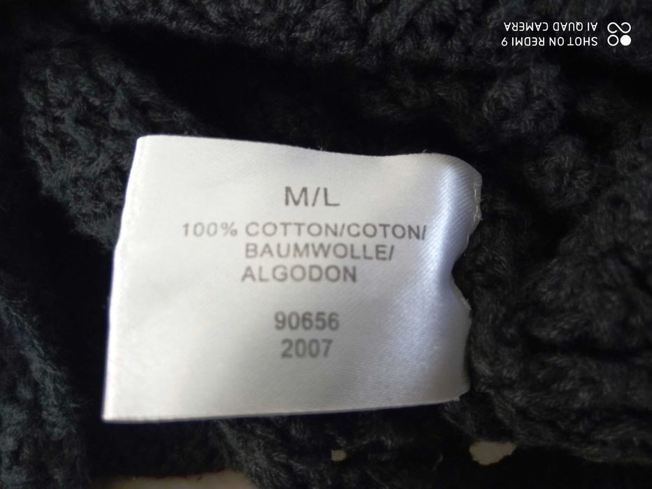 MIXIN ręcznie robione bolerko szydełko M L czarny cotton