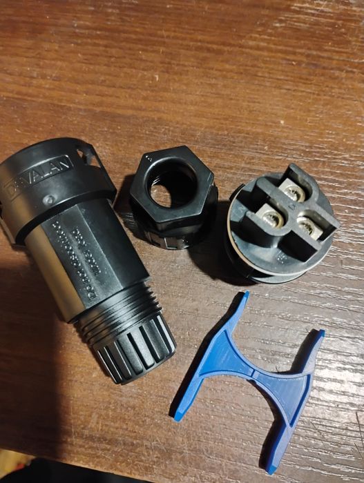 Złączka, konektor, wtyk AC 1-fazowy do inwertera 4-10mm2 50A DEVALAN