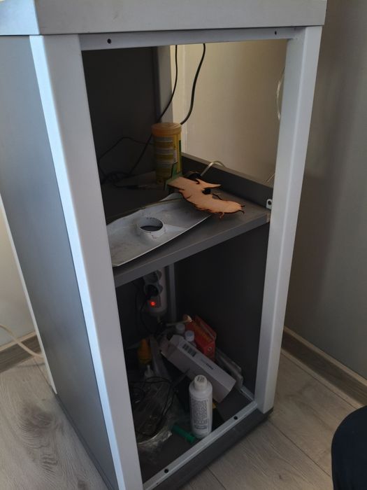 Akwarium Zestaw OptiWhite Szafka Filtr Ryby Rośliny