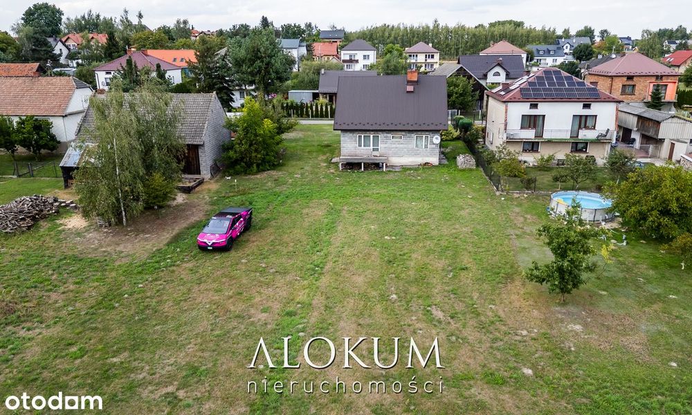 Działka budowlana 10 arów – 5 min od Niepołomic, Druga linia zabudowy! - Więcej