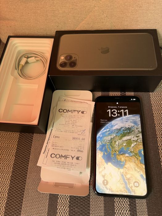 Apple Iphone 11 Pro Max 256 GB телефон с коробкой и чеком