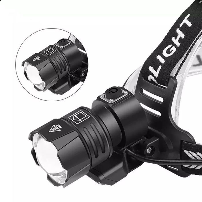 Lanterna de cabeça com 35.000 Lumens com ZOOM e led XHP90.2