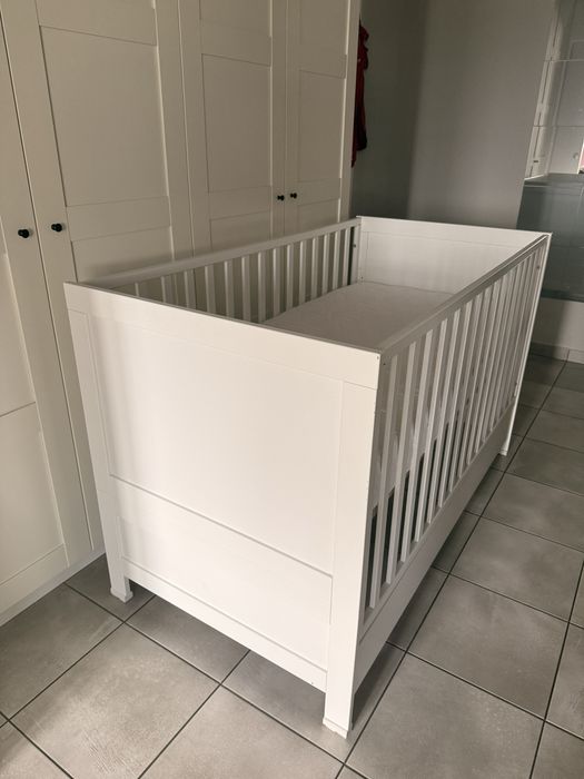Łóżeczko dziecięce 70x140 z materacem 3 poziomy