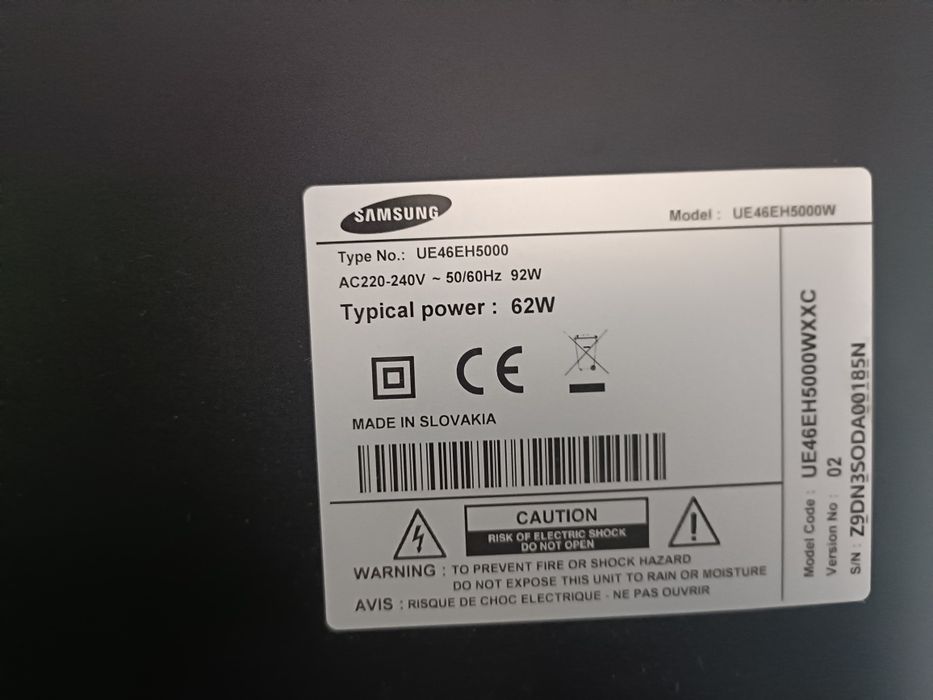 Televisão Samsung 46" Full HD 1080p