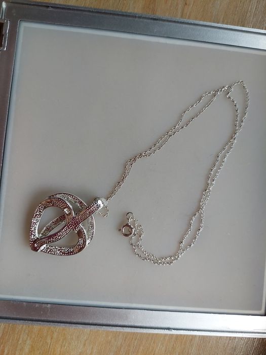 Jóias em prata Colar e Anel com Zircónias