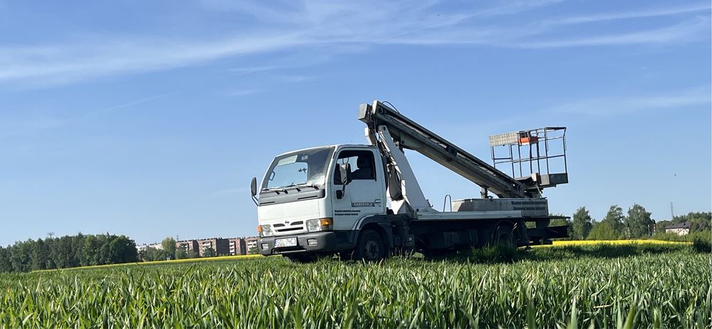Podnośnik koszowy, zwyżka 19 metrów wynajem z operatorem.