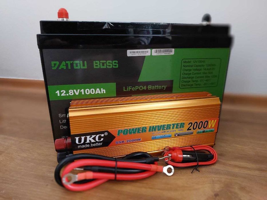 Aкумулятор LiFePO4 Batterie- 12V 100A литиевая батарея встроенная BMS