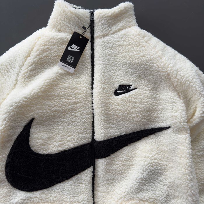 Куртка зимняя мужская Nike big swoosh до -25°С меховая пуховик найк