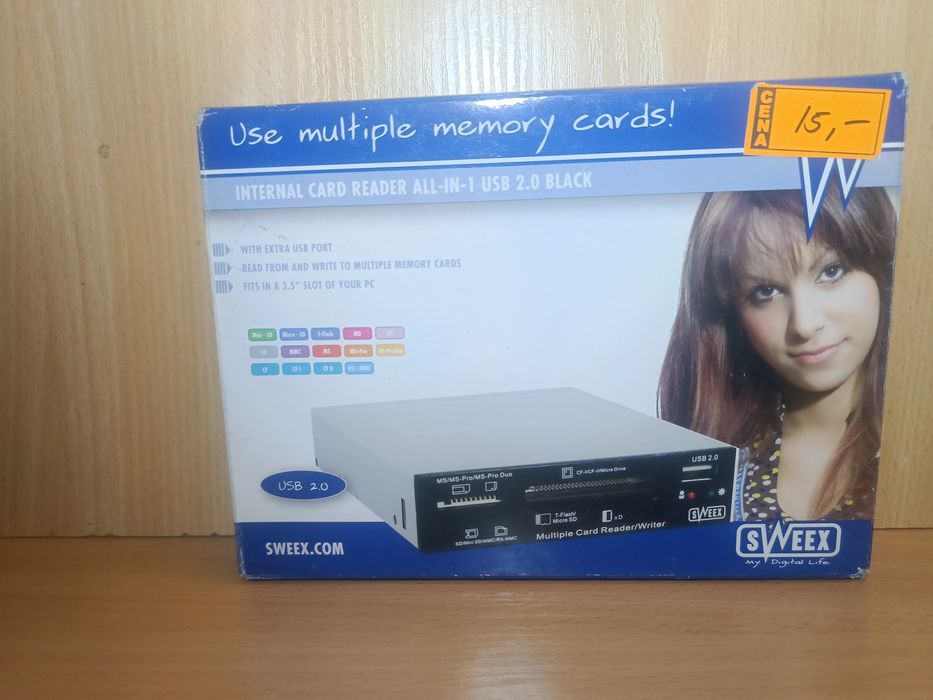 Czytnik SWEEX INTERNAL CARD READER ALL IN 1 USB 2.0