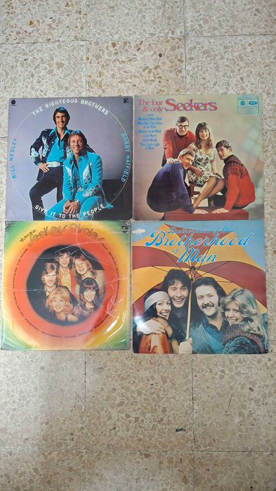 LPs Vinil Vintage 7 de Vários Conjuntos e Lynn Anderson