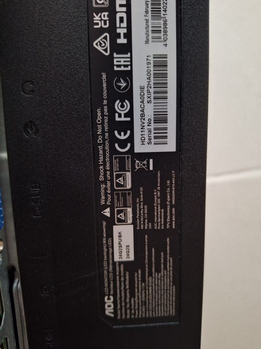 Monitor AOC 24G2SPU/BK
24G2SPU/BK

24G2SPU/BK