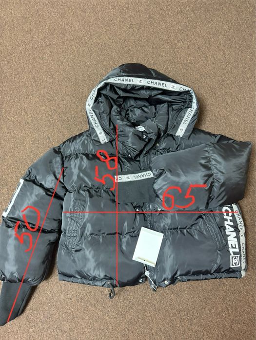 Жіноча пухова куртка CHANEL з капюшоном L/XL